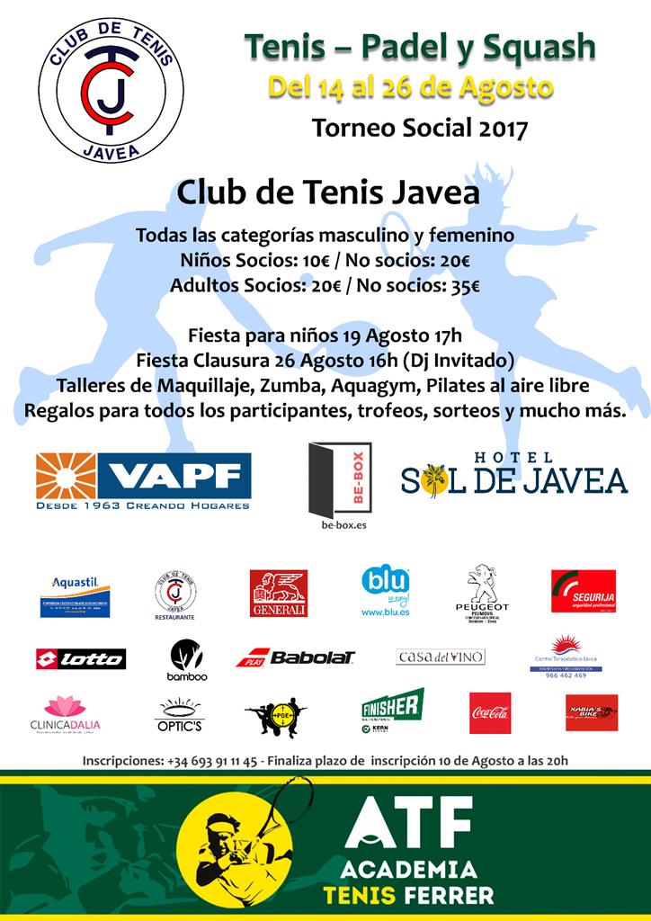 Participa en el Torneo Social Club Tenis Jávea 2017.